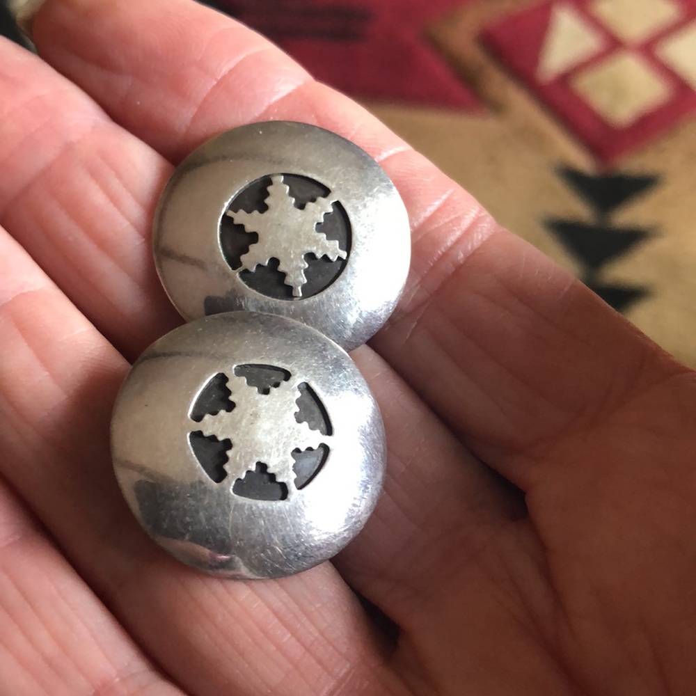 Native Made Sterling Silver Earrings